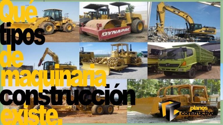 Descubre los diversos tipos de maquinaria de construcción en acción.
